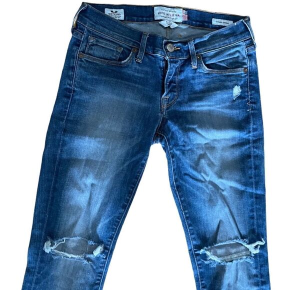 Lucky Brand Charlie Skinny Distressed - Destroyed Jeans - Size 2/26 - Picture 5 of 5